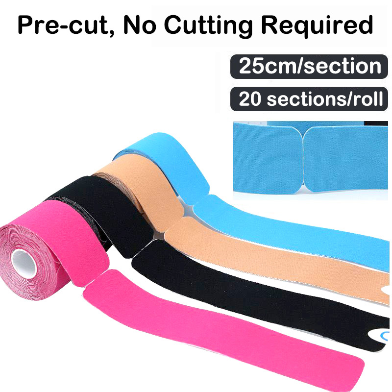 5cmX5m Pre Cut Kinesiology Tap - Sports Taping Precut 评论和价格