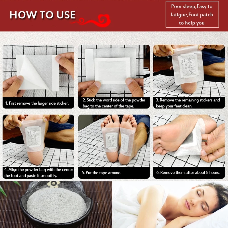 10pcs Tradition Chinese Medici - Detox Foot Patch 评论和价格