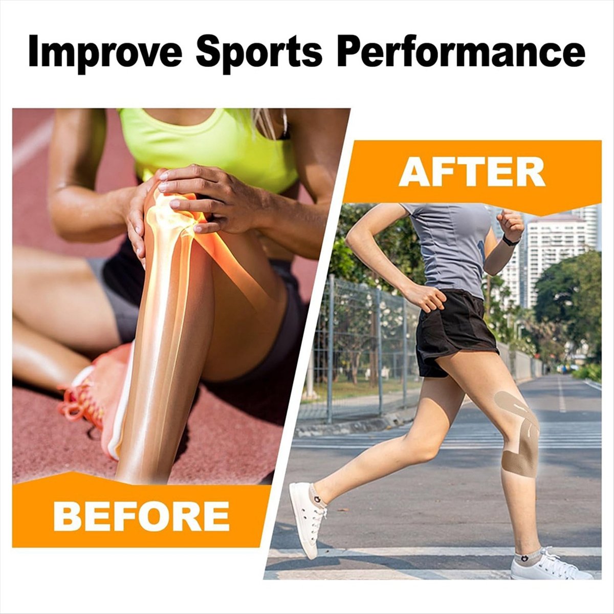 10pcs Precut Kinesiology Knee  - Sports Taping Precut 评论和价格