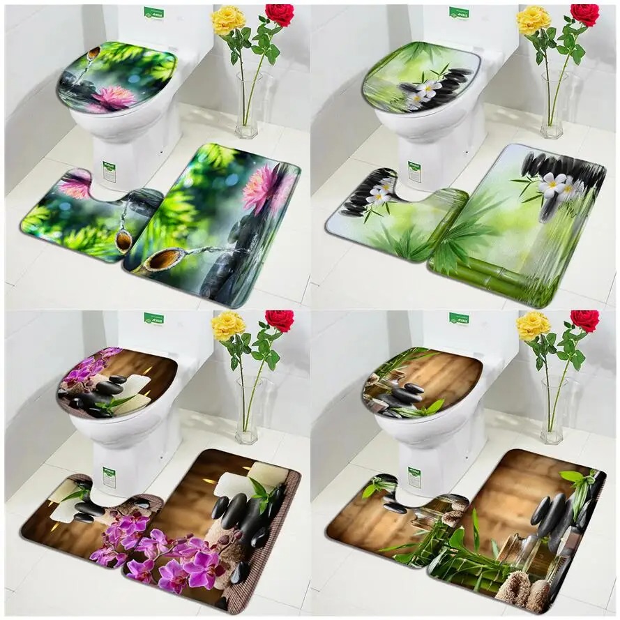 Green Bamboo Zen Bath Mats Set - Bamboo Bath Mat 评论和价格