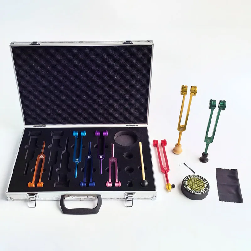 Colorful Tuning Fork Set Medit - Health & Wellness Unlimited 评论和价格